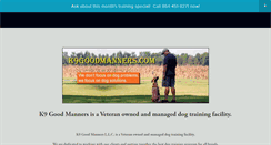 Desktop Screenshot of k9goodmanners.com