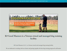 Tablet Screenshot of k9goodmanners.com